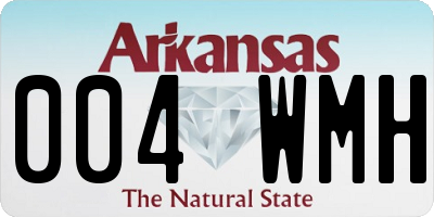 AR license plate 004WMH