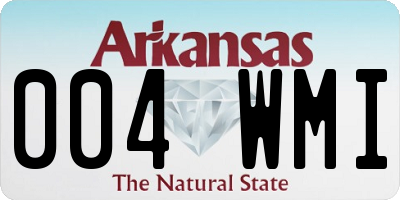 AR license plate 004WMI