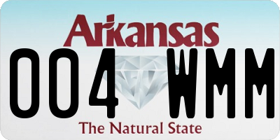 AR license plate 004WMM