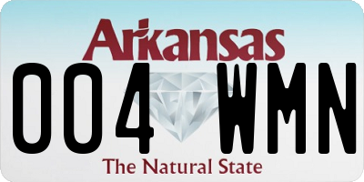 AR license plate 004WMN