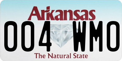 AR license plate 004WMO