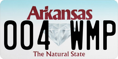 AR license plate 004WMP