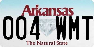 AR license plate 004WMT