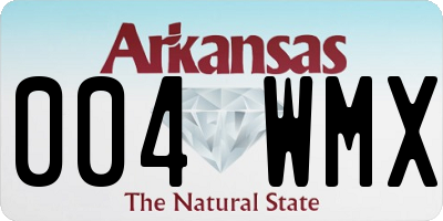 AR license plate 004WMX