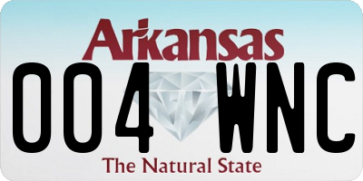 AR license plate 004WNC