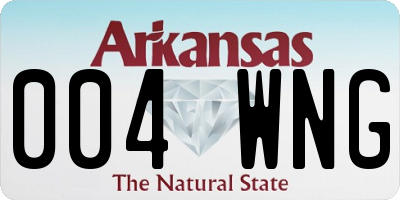 AR license plate 004WNG