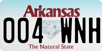 AR license plate 004WNH