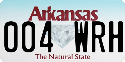 AR license plate 004WRH