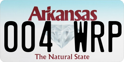 AR license plate 004WRP