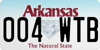 AR license plate 004WTB