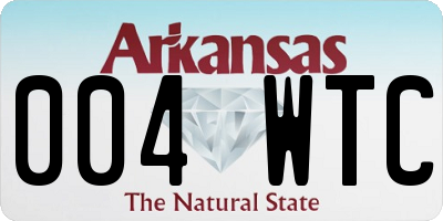 AR license plate 004WTC