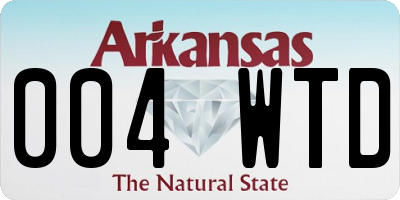 AR license plate 004WTD