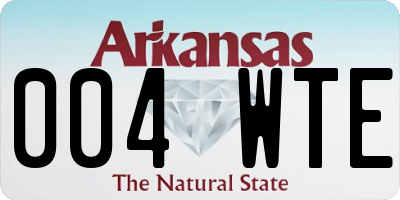 AR license plate 004WTE