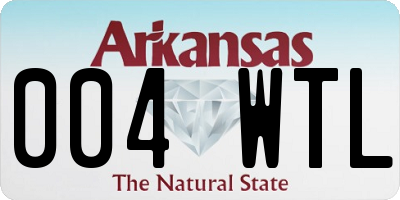 AR license plate 004WTL