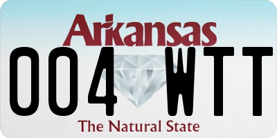 AR license plate 004WTT