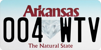 AR license plate 004WTV