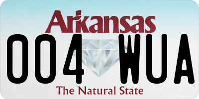 AR license plate 004WUA
