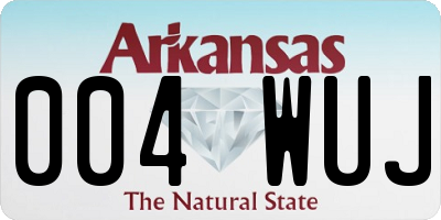AR license plate 004WUJ
