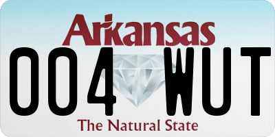 AR license plate 004WUT
