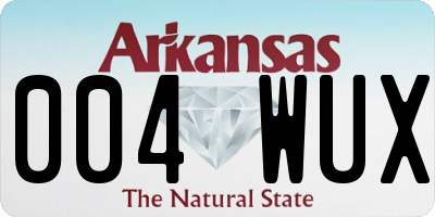 AR license plate 004WUX