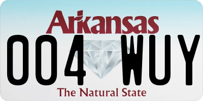 AR license plate 004WUY