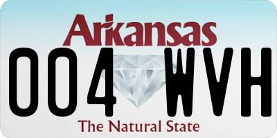 AR license plate 004WVH