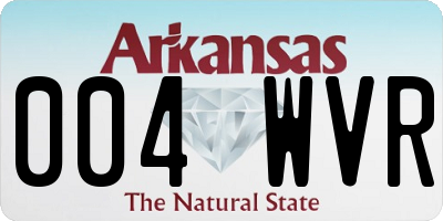 AR license plate 004WVR
