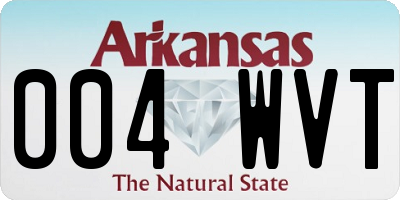 AR license plate 004WVT