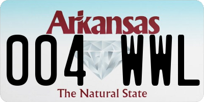 AR license plate 004WWL