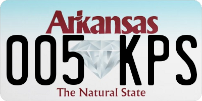 AR license plate 005KPS