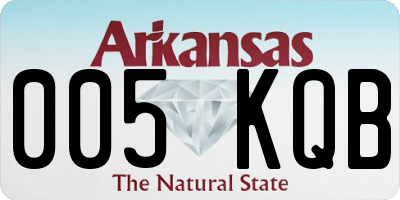 AR license plate 005KQB