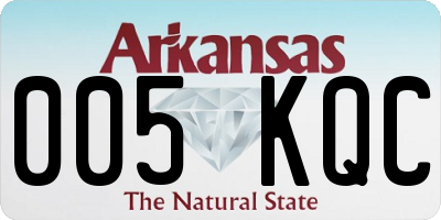AR license plate 005KQC