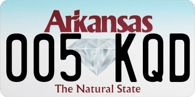 AR license plate 005KQD