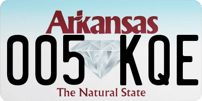 AR license plate 005KQE