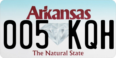 AR license plate 005KQH
