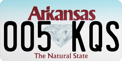 AR license plate 005KQS