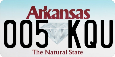 AR license plate 005KQU