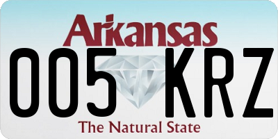 AR license plate 005KRZ