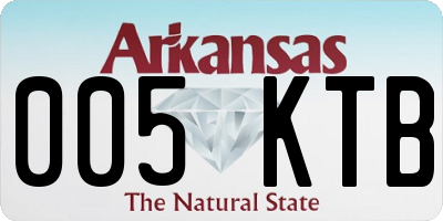 AR license plate 005KTB