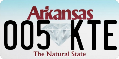 AR license plate 005KTE