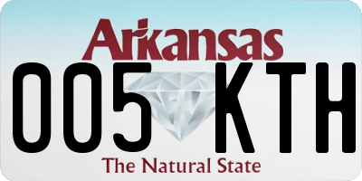 AR license plate 005KTH