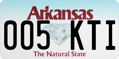 AR license plate 005KTI