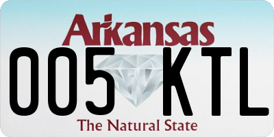 AR license plate 005KTL