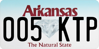 AR license plate 005KTP