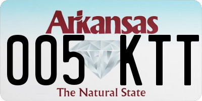 AR license plate 005KTT