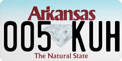 AR license plate 005KUH