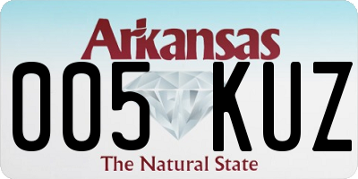 AR license plate 005KUZ