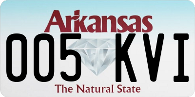 AR license plate 005KVI