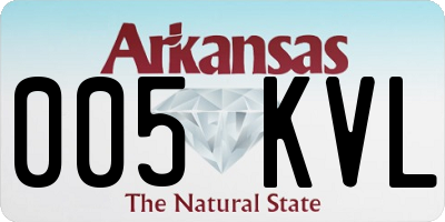 AR license plate 005KVL