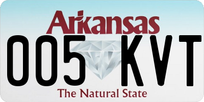 AR license plate 005KVT